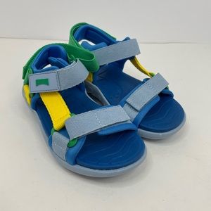 New Unisex Toddler Wous Slingback Sandals  Green/Blue/Yellow Size 31EU